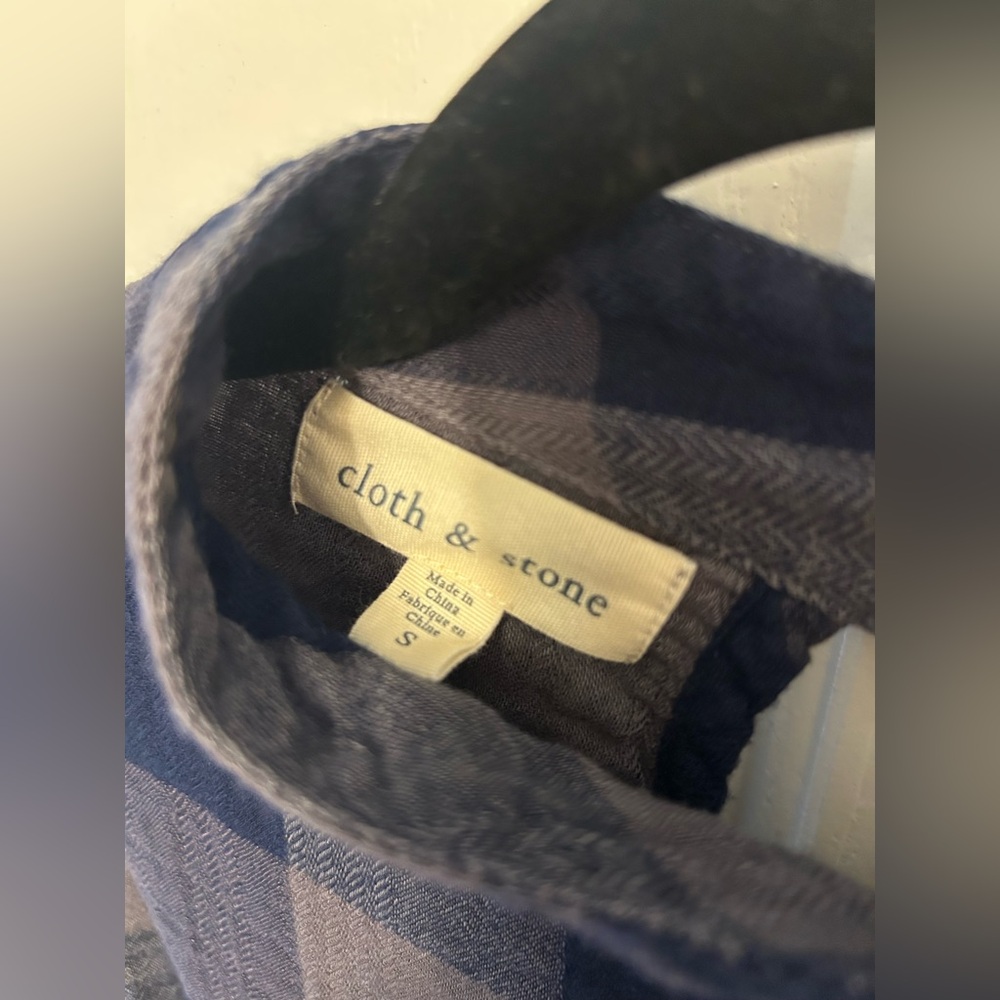 Anthropologie Cloth & Stone Plaid Swing Dress Size Small - Picture 3 of 9